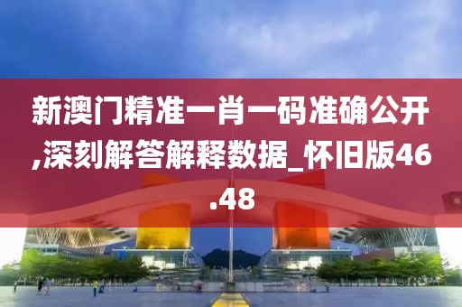 新澳門精準一肖一碼準確公開,深刻解答解釋數據_懷舊版46.48