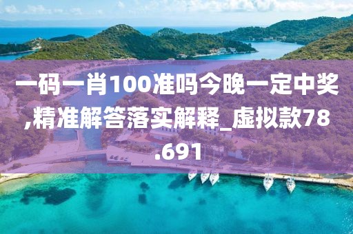 一碼一肖100準嗎今晚一定中獎,精準解答落實解釋_虛擬款78.691