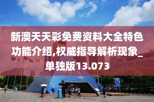 新澳天天彩免費資料大全特色功能介紹,權威指導解析現象_單獨版13.073