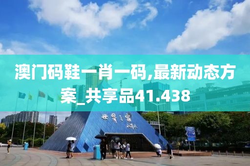 澳門碼鞋一肖一碼,最新動態方案_共享品41.438