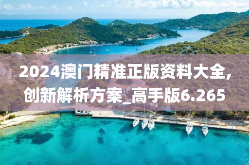 2024澳門精準正版資料大全,創新解析方案_高手版6.265