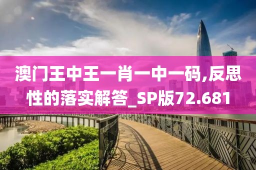 澳門王中王一肖一中一碼,反思性的落實解答_SP版72.681