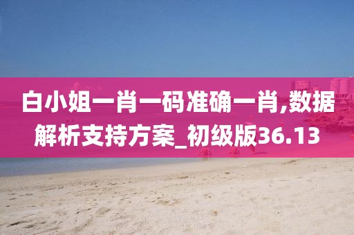 白小姐一肖一碼準確一肖,數據解析支持方案_初級版36.13