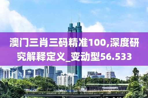 澳門三肖三碼精準100,深度研究解釋定義_變動型56.533