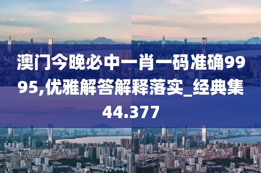澳門今晚必中一肖一碼準確9995,優雅解答解釋落實_經典集44.377