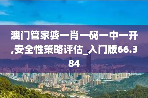 澳門管家婆一肖一碼一中一開,安全性策略評估_入門版66.384