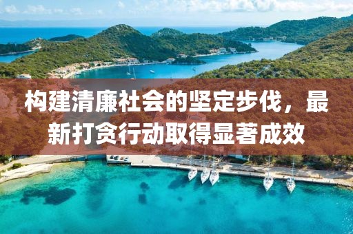 構建清廉社會的堅定步伐，最新打貪行動取得顯著成效