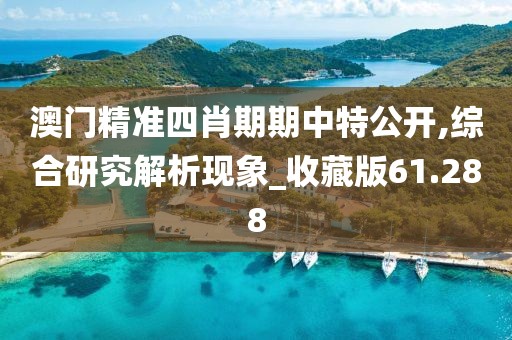 澳門精準四肖期期中特公開,綜合研究解析現象_收藏版61.288