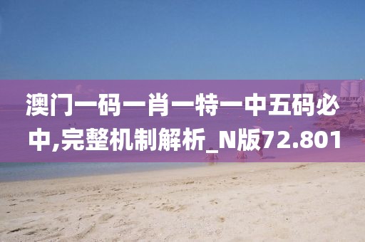 澳門一碼一肖一特一中五碼必中,完整機制解析_N版72.801