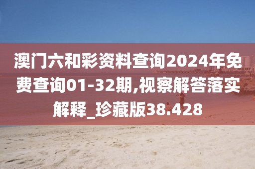 澳門六和彩資料查詢2024年免費查詢01-32期,視察解答落實解釋_珍藏版38.428