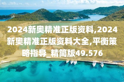 2024新奧精準正版資料,2024新奧精準正版資料大全,平衡策略指導_精簡版49.576