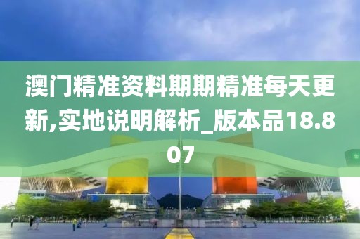 澳門精準資料期期精準每天更新,實地說明解析_版本品18.807