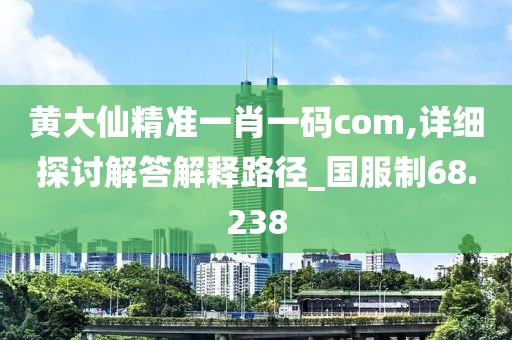 黃大仙精準一肖一碼com,詳細探討解答解釋路徑_國服制68.238