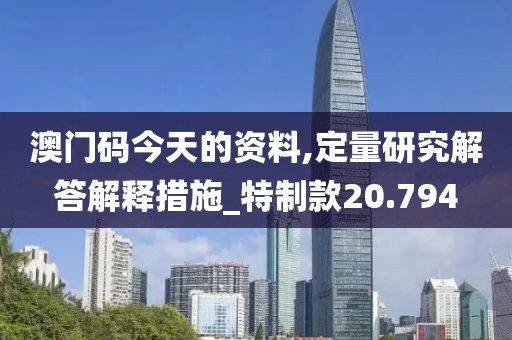 澳門碼今天的資料,定量研究解答解釋措施_特制款20.794