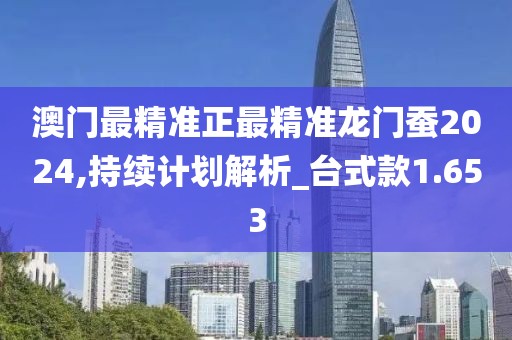 澳門最精準正最精準龍門蠶2024,持續計劃解析_臺式款1.653