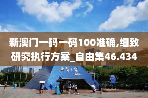 新澳門一碼一碼100準確,細致研究執行方案_自由集46.434