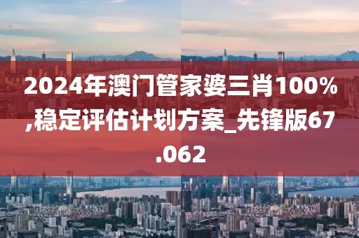 2024年澳門管家婆三肖100%,穩定評估計劃方案_先鋒版67.062