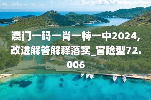 澳門一碼一肖一特一中2024,改進解答解釋落實_冒險型72.006