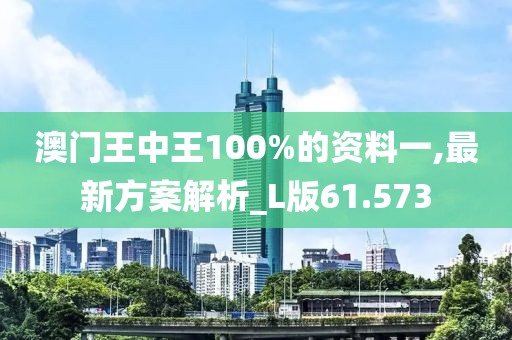 澳門王中王100%的資料一,最新方案解析_L版61.573