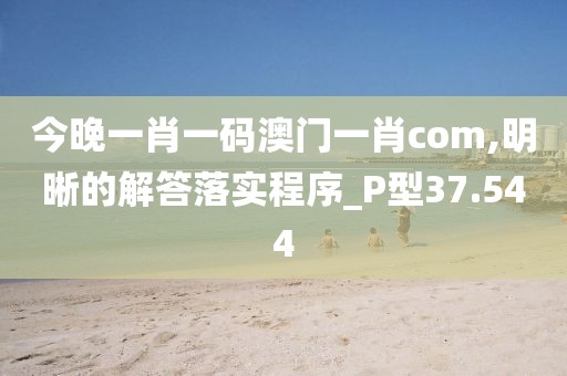 今晚一肖一碼澳門一肖com,明晰的解答落實程序_P型37.544