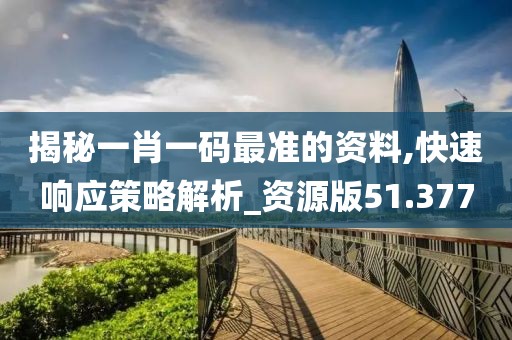 揭秘一肖一碼最準的資料,快速響應策略解析_資源版51.377