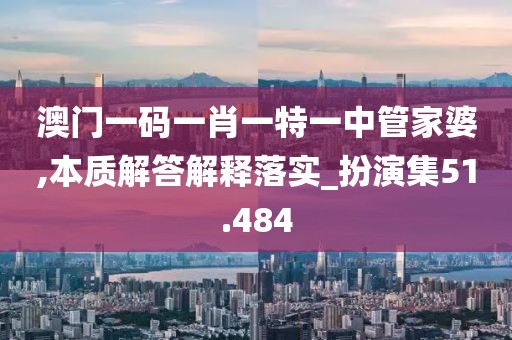 澳門一碼一肖一特一中管家婆,本質解答解釋落實_扮演集51.484