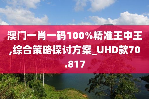 澳門一肖一碼100%精準王中王,綜合策略探討方案_UHD款70.817