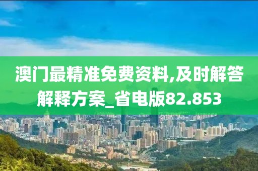 澳門最精準免費資料,及時解答解釋方案_省電版82.853