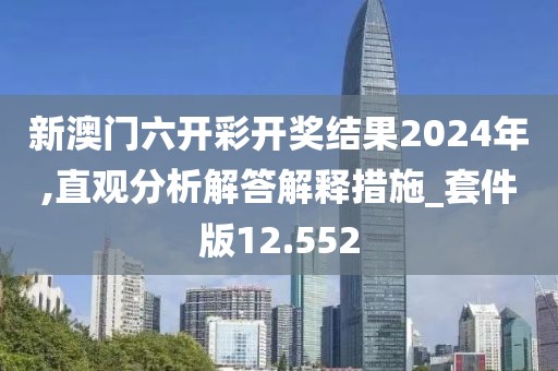 新澳門六開彩開獎結果2024年,直觀分析解答解釋措施_套件版12.552