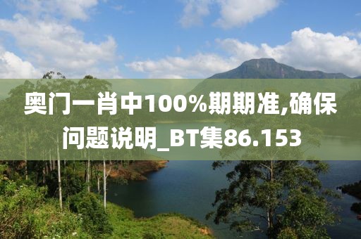 奧門一肖中100%期期準,確保問題說明_BT集86.153