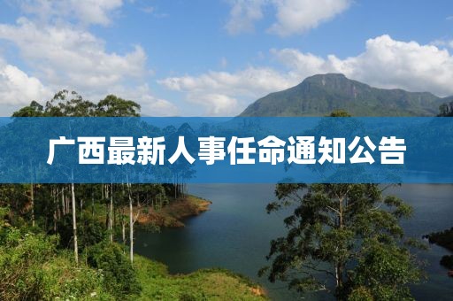 廣西最新人事任命通知公告