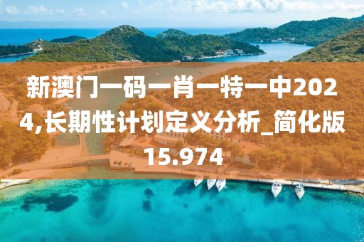 新澳門一碼一肖一特一中2024,長期性計劃定義分析_簡化版15.974