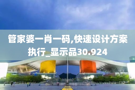 管家婆一肖一碼,快速設計方案執行_顯示品30.924