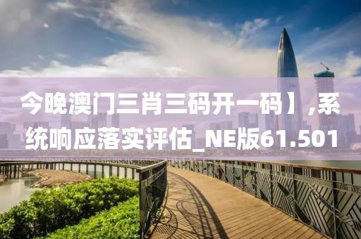 今晚澳門三肖三碼開一碼】,系統響應落實評估_NE版61.501