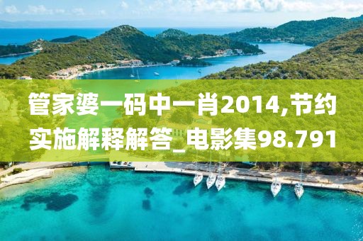 管家婆一碼中一肖2014,節約實施解釋解答_電影集98.791