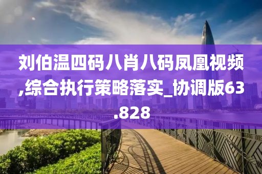 劉伯溫四碼八肖八碼鳳凰視頻,綜合執行策略落實_協調版63.828