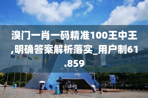 溴門一肖一碼精準100王中王,明確答案解析落實_用戶制61.859
