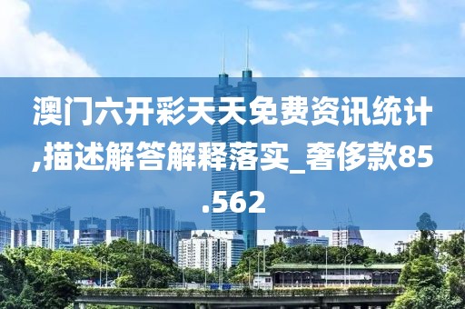 澳門六開彩天天免費資訊統計,描述解答解釋落實_奢侈款85.562