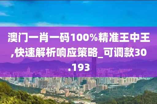 澳門一肖一碼100%精準王中王,快速解析響應策略_可調款30.193