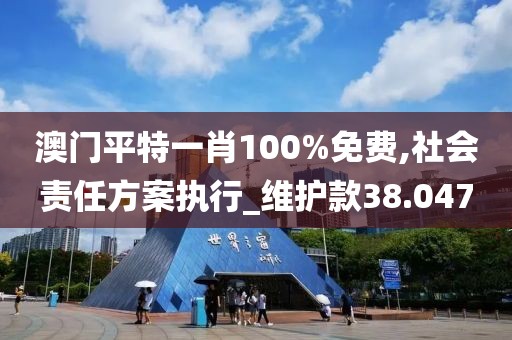 澳門平特一肖100%免費,社會責任方案執行_維護款38.047