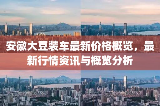 安徽大豆裝車最新價格概覽，最新行情資訊與概覽分析
