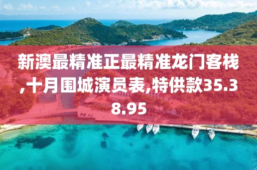 新澳最精準正最精準龍門客棧,十月圍城演員表,特供款35.38.95
