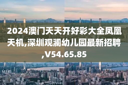 2024澳門天天開好彩大全鳳凰天機,深圳觀瀾幼兒園最新招聘,V54.65.85