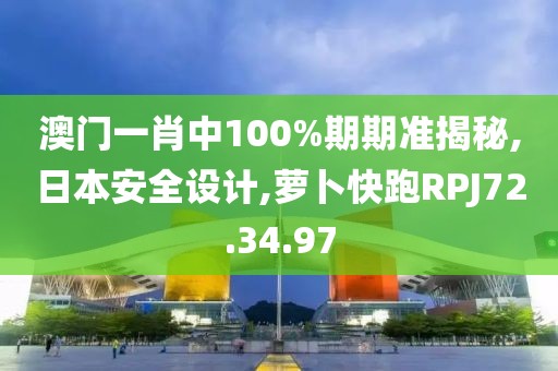 澳門一肖中100%期期準揭秘,日本安全設計,蘿卜快跑RPJ72.34.97