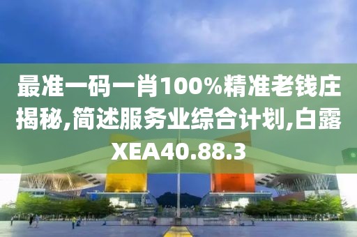 最準一碼一肖100%精準老錢莊揭秘,簡述服務業綜合計劃,白露XEA40.88.3