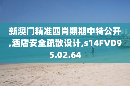 新澳門精準四肖期期中特公開,酒店安全疏散設計,s14FVD95.02.64
