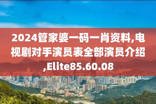2024管家婆一碼一肖資料,電視劇對手演員表全部演員介紹,Elite85.60.08