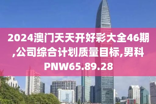2024澳門天天開好彩大全46期,公司綜合計劃質量目標,男科PNW65.89.28