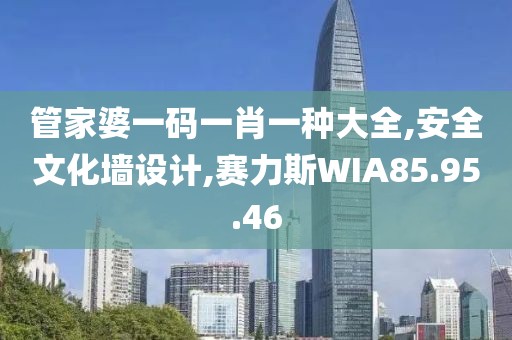 管家婆一碼一肖一種大全,安全文化墻設計,賽力斯WIA85.95.46