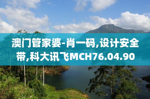 澳門管家婆-肖一碼,設計安全帶,科大訊飛MCH76.04.90